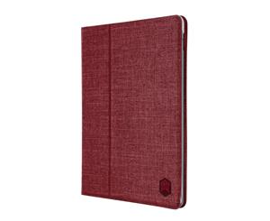 STM Atlas Fabric Folio Cover Case / Pencil Holder For iPad 6th/5th Gen/Pro 9.7"/Air 2 - Dark Red