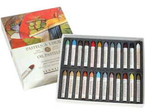 Sennelier Artists Oil Pastels - Set of 24 x Assorted Colours