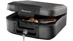 SentrySafe 7.8L Water & Fireproof Key Lock Chest Security Safe