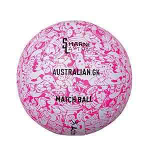 Sharni Layton Match Netball Pink / White 4