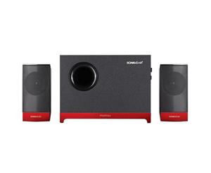 SonicGear Morro 2 2.1 Speaker With Wooden Sub Woofer Set - Red