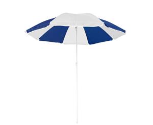 Summer Beach Umbrella Blue and White 180cm