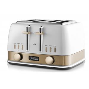 Sunbeam - TA4440WG - New York Collection 4 Slice Toaster - White Gold