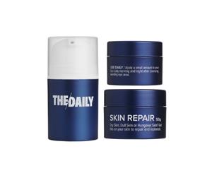 The Daily Men's Grooming Set - Cleanser Moisturizer Face Scrub & Mask