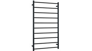 Thermogroup Thermorail 10 Bar Round Heated Towel Rail - Matte Black
