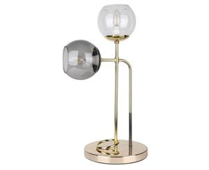 Two Glass Globes Table Lamp