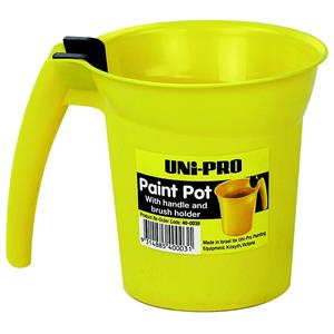 Uni-Pro 600ml Paint Pot With Handle and Brush Holder