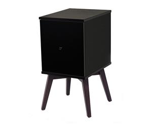 Zola bedside table with drawer black