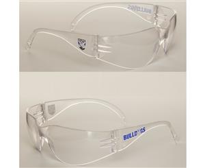 2 x Canterbury Bulldogs NRL Safety Eyewear Glasses Work Protect CLEAR