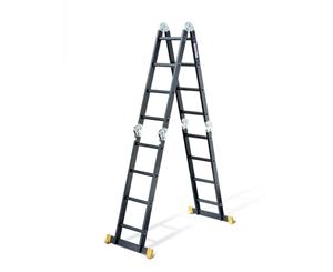 4.7M Aluminium Folding Ladder Step Extension Multi Purpose Platform