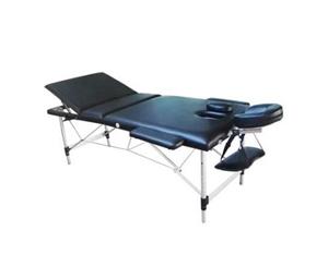 Adjustable & Portable Aluminium Massage Tattoo Chair - Black