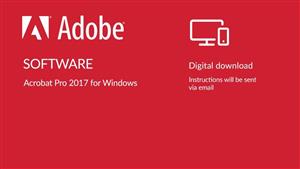 Adobe Acrobat Pro 2017 for Windows Digital Download