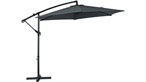 Aton 300cm Octagonal Cantilever Outdoor Umbrella - Charcoal