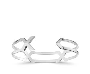 BIXLER X Collection Women's Cuff Bracelet For Women In Sterling Silver - Sterling Silver