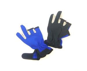 BSTC 3 Finger Gloves- Blue