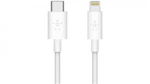 Belkin BOOST CHARGE 1.2m USB-C Cable with Lightning Connector - White