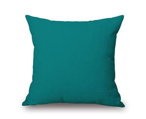 Blue-Green Cotton & linen Pillow Cover 80479