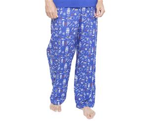 Cyberjammies 6350 Men's Oscar Blue Space and Robot Print Pyjama Pant