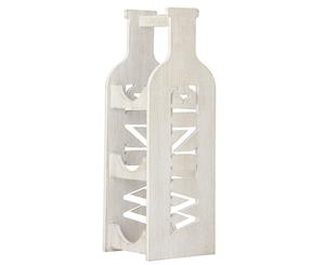Emporium 42x14cm Palo 3 Bottle Red White Wine Rack Storage Holder Stand White