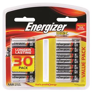 Energizer Max AAA - 30 Pack