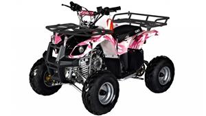 GMX Mudder JNR 125cc Farm ATV - Camo Pink