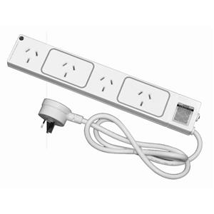 HPM 4 Outlet Surge Protected Powerboard