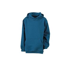 James And Nicholson Childrens/Kids Hooded Sweatshirt (Petrol Blue) - FU485