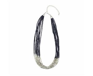 KAJA Clothing ANTHEA - Necklace navy Glass and Metal