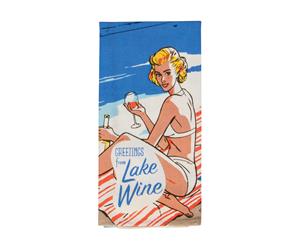 Lake Wine Tea Towel