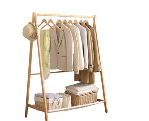 Levede Wooden Garment Coat Clothes Stand Rack Hat Jacket Bag Shoe Hanger Holder