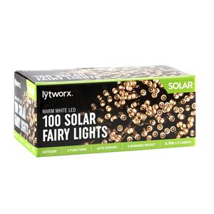 Lytworx 100 LED Solar Party Lights - Warm White