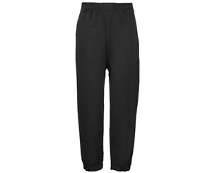 Maddins Kids Unisex Coloursure Jogging Pants / Jog Bottoms / Schoolwear (Black) - RW845