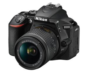 Nikon D5600 DSLR Camera 24.2MP with 18-55mm f/3.5-5.6 AFP DX NIKKOR Zoom Lens Kit Full HD 1080p support Built-in Wireless