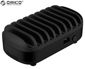 Orico 120W 10-Port USB Smart Charging Station - Black
