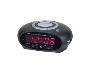 PCR2426L Pye AM/FM Clock Radio With Night Light Red LED Display PYE AM/FM CLOCK RADIO