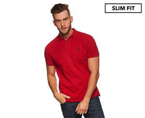 Polo Ralph Lauren Men's Short Sleeve Custom Slim Fit Polo - Red