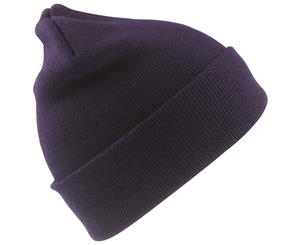 Result Junior Unisex Wooly Winter/Ski Thermal Hat (Navy Blue) - BC968