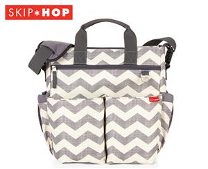 Skip Hop Duo Signature Nappy Bag - White/Grey Chevron