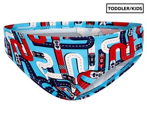 Speedo Toddler/Boys' Car Track Swim Brief - Blue/Car Track