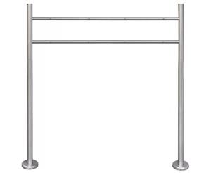Stand for Double Mailbox Stainless Steel Letterbox Support Holder Post