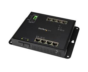 StarTech IES101G2SFPW GbE Switch - 8x RJ45 Ports + 2 SFP Ports