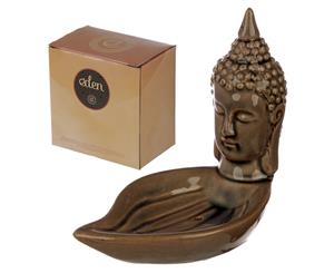 Thai Buddha Head and Leaf Eden Incense Burner