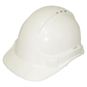 UniSafe White Type 1 ABS Vented Safety Helmet