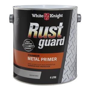 White Knight Rust Guard 4L Medium Grey Metal Primer