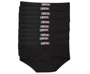 10 Black Pack XYXX Underwear Womens Boyleg S M L XL XXL