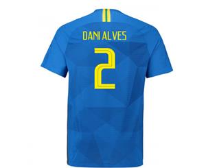 2018-2019 Brazil Away Nike Vapor Match Shirt (Dani Alves 2)