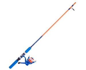 6ft Jarvis Walker 2-4kg Junior Fishing Rod And Reel Combo - 2 Pce Spooled W/Line - Orange and Blue
