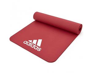 Adidas 7mm Training/Fitness Gym/Home Padded/Rollable/Lightweight Travel Mat Red