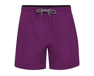 Asquith & Fox Mens Swim Shorts (Purple/Black) - RW6242