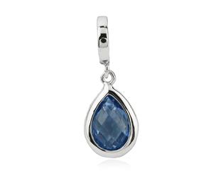 Blue Spinel Drop Hanging Charm